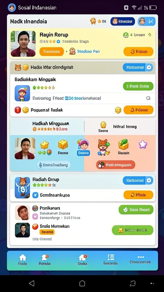 idnseru - Tampilan antarmuka yang menarik dan mudah dipahami.