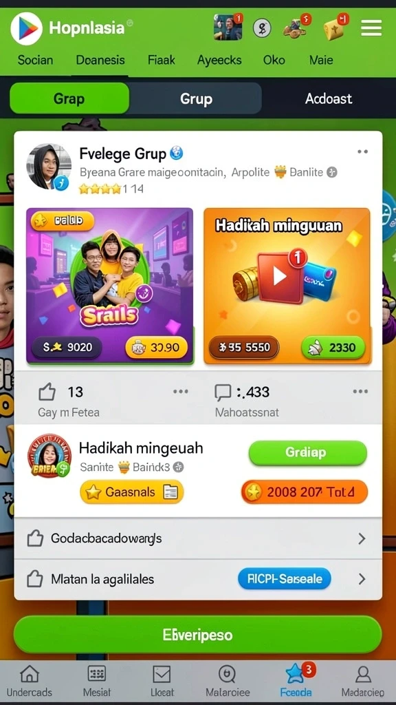 pp123 - Screenshot 3: Kustomisasi karakter dengan berbagai item.